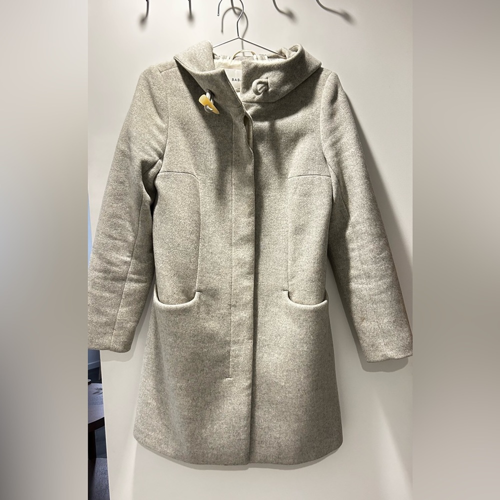 Babaton Gray Hooded Trench Coat